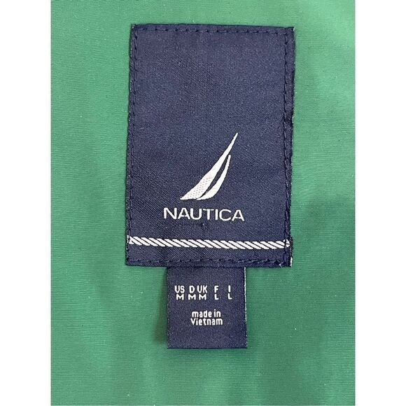 Nautica green medium jacket full zipper and snaps adjustable waist - Picture 7 of 7